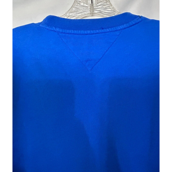 Tommy Hilfiger Sweatshirt Men's XL Box Logo Blue Pullover Long Sleeve NY Y2K - Picture 7 of 10
